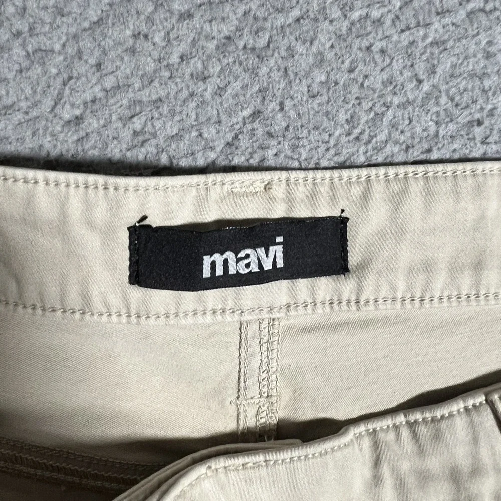 Mavi Shorts Mens 42 Stone Twill John 5 Pocket Chino Straight Fit Casual Logo NWT